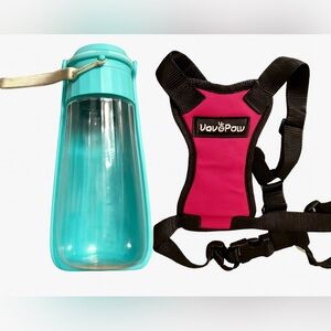 🐶🚗 Dog Travel Essentials Bundle | Portable Water Bottle + Car Seatbelt Harness